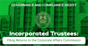 Incoporated Trustees: Filing Reports to the Corporate Affairs Commission header