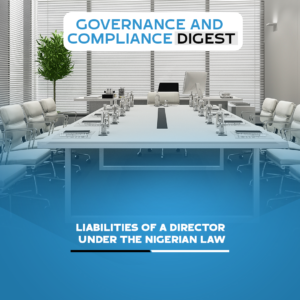 Liabilities of a Director Under The Nigerian Law