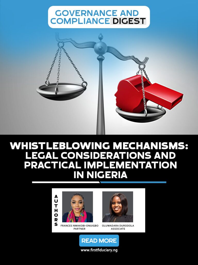 WHISTLEBLOWING MECHANISMS- Legal Considerations and Implementation in Nigeria